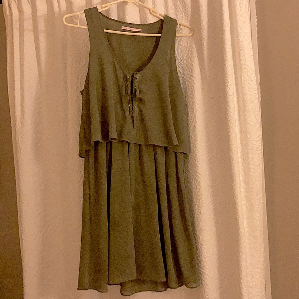 Marine green summer dress